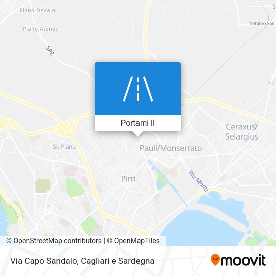 Mappa Via Capo Sandalo