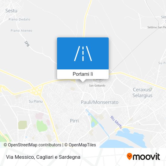 Mappa Via Messico