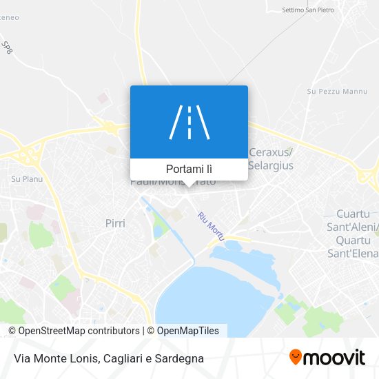 Mappa Via Monte Lonis