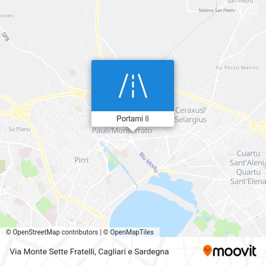 Mappa Via Monte Sette Fratelli