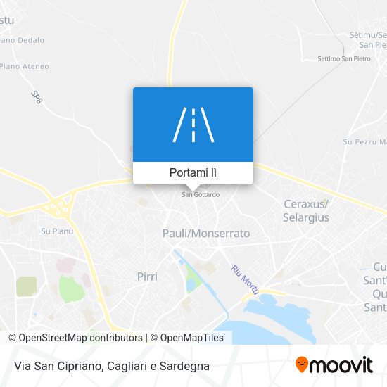 Mappa Via San Cipriano