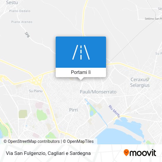 Mappa Via San Fulgenzio