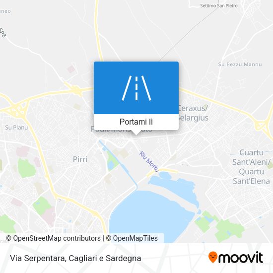 Mappa Via Serpentara