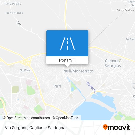 Mappa Via Sorgono