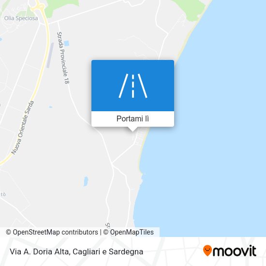 Mappa Via A. Doria Alta