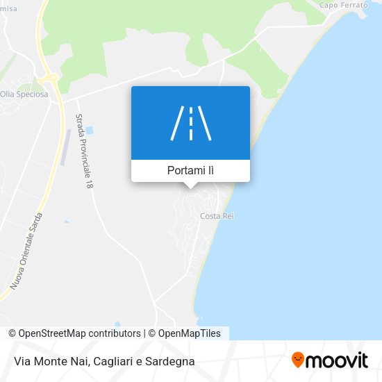 Mappa Via Monte Nai