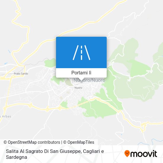 Mappa Salita Al Sagrato Di San Giuseppe