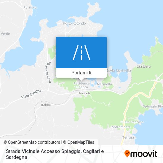 Mappa Strada Vicinale Accesso Spiaggia