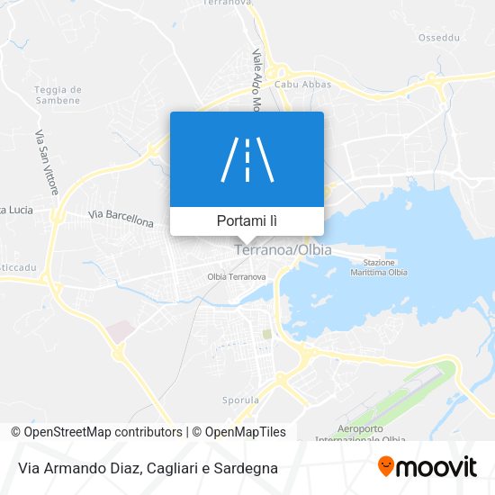 Mappa Via Armando Diaz
