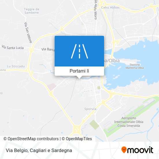 Mappa Via Belgio