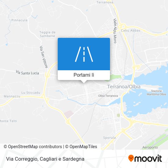 Mappa Via Correggio