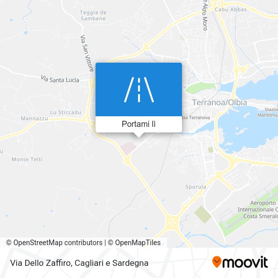 Mappa Via Dello Zaffiro
