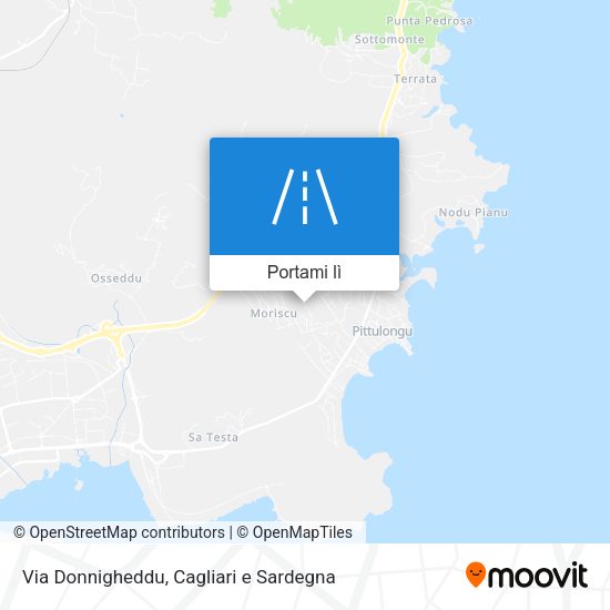 Mappa Via Donnigheddu
