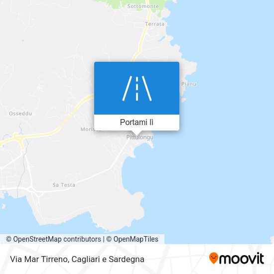 Mappa Via Mar Tirreno