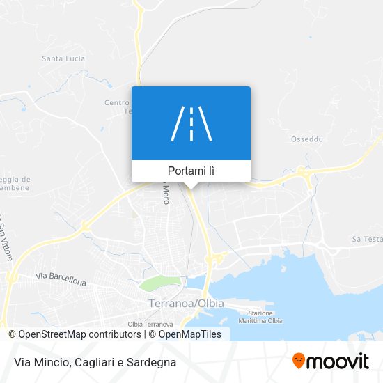 Mappa Via Mincio