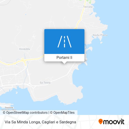 Mappa Via Sa Minda Longa