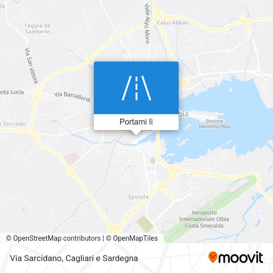 Mappa Via Sarcidano