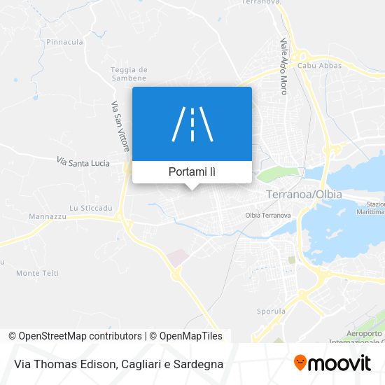 Mappa Via Thomas Edison