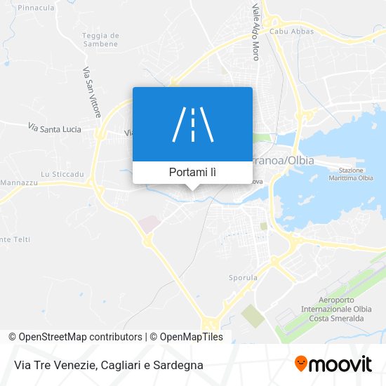 Mappa Via Tre Venezie