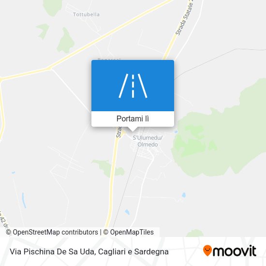 Mappa Via Pischina De Sa Uda