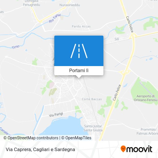 Mappa Via Caprera