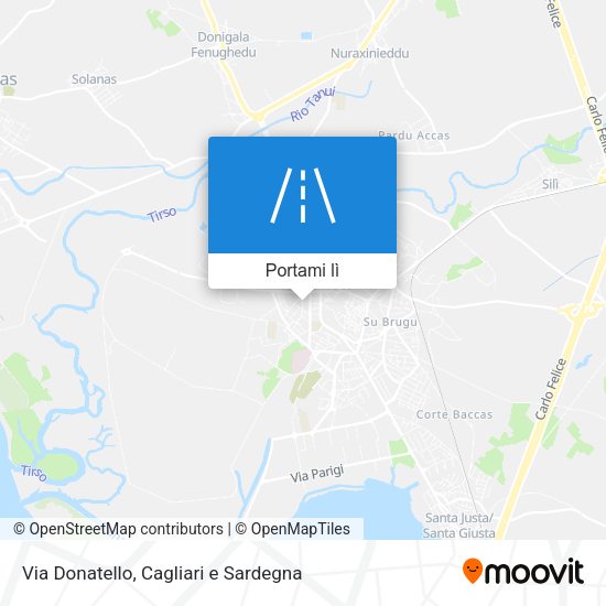 Mappa Via Donatello