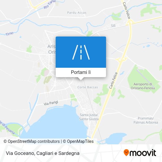 Mappa Via Goceano
