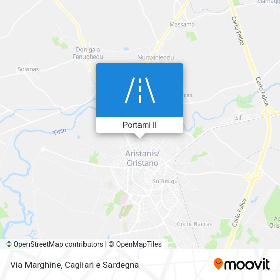 Mappa Via Marghine