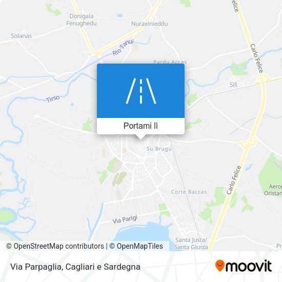 Mappa Via Parpaglia