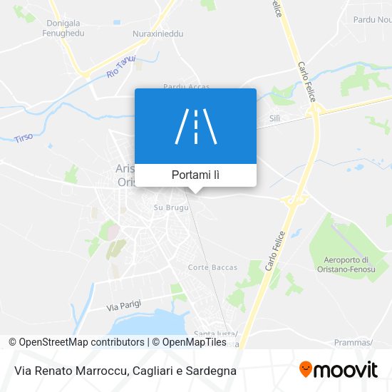 Mappa Via Renato Marroccu