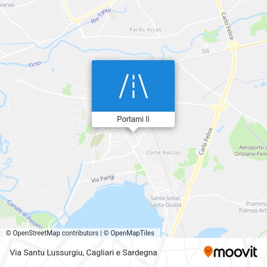 Mappa Via Santu Lussurgiu