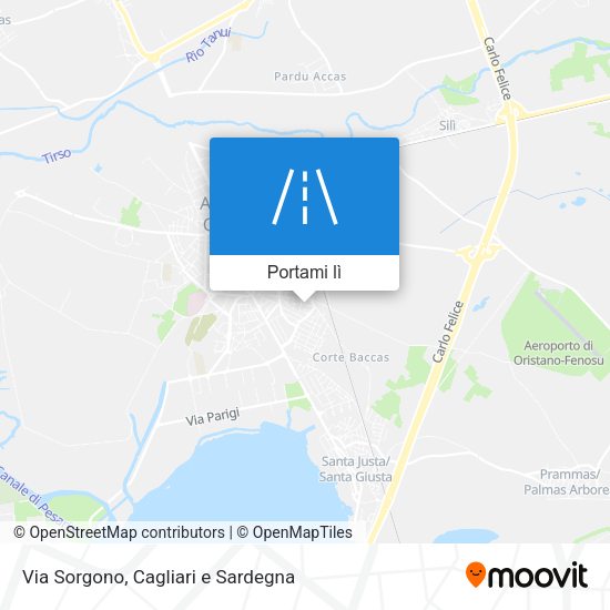 Mappa Via Sorgono