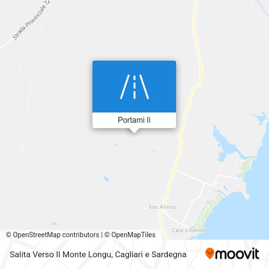Mappa Salita Verso Il Monte Longu