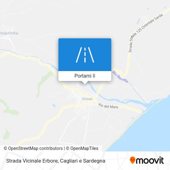 Mappa Strada Vicinale Erbore