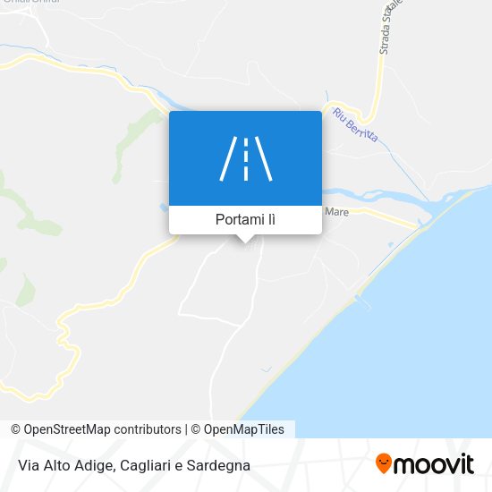 Mappa Via Alto Adige