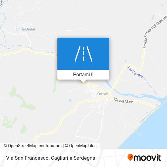 Mappa Via San Francesco