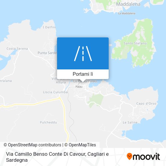 Mappa Via Camillo Benso Conte Di Cavour