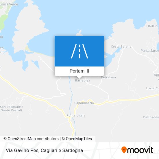 Mappa Via Gavino Pes