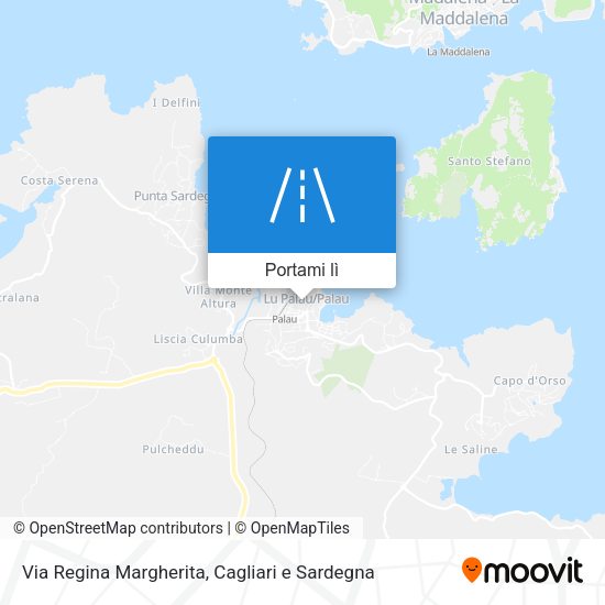 Mappa Via Regina Margherita