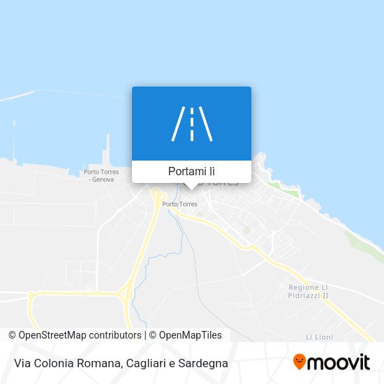 Mappa Via Colonia Romana