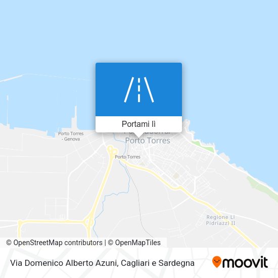 Mappa Via Domenico Alberto Azuni