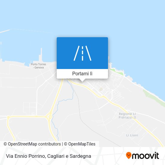 Mappa Via Ennio Porrino