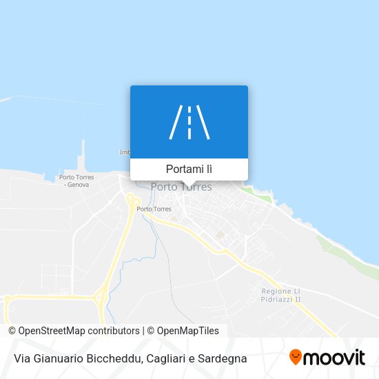 Mappa Via Gianuario Biccheddu