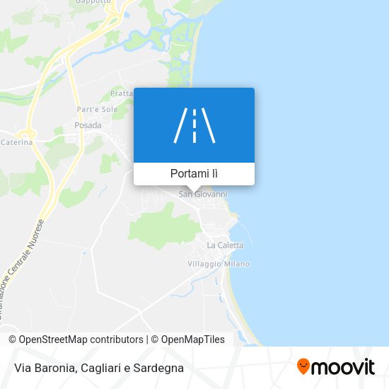 Mappa Via Baronia