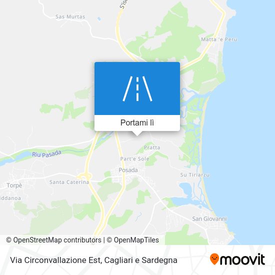 Mappa Via Circonvallazione Est