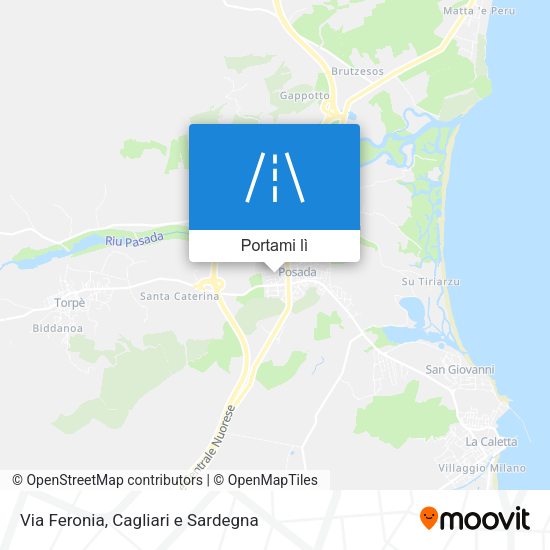 Mappa Via Feronia