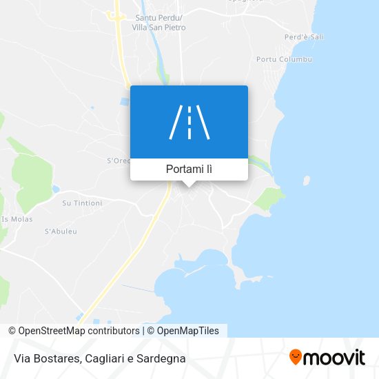 Mappa Via Bostares