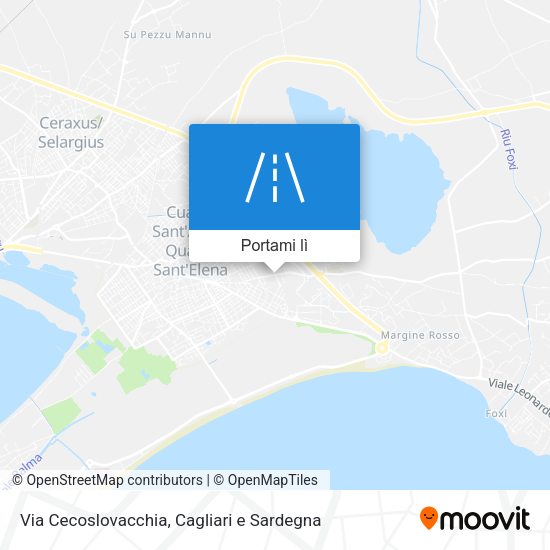 Mappa Via Cecoslovacchia