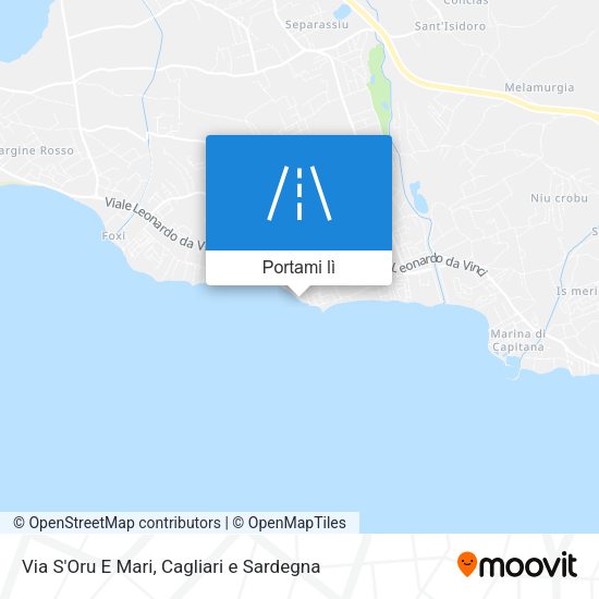 Mappa Via S'Oru E Mari