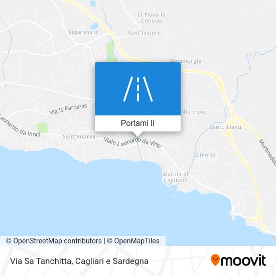 Mappa Via Sa Tanchitta